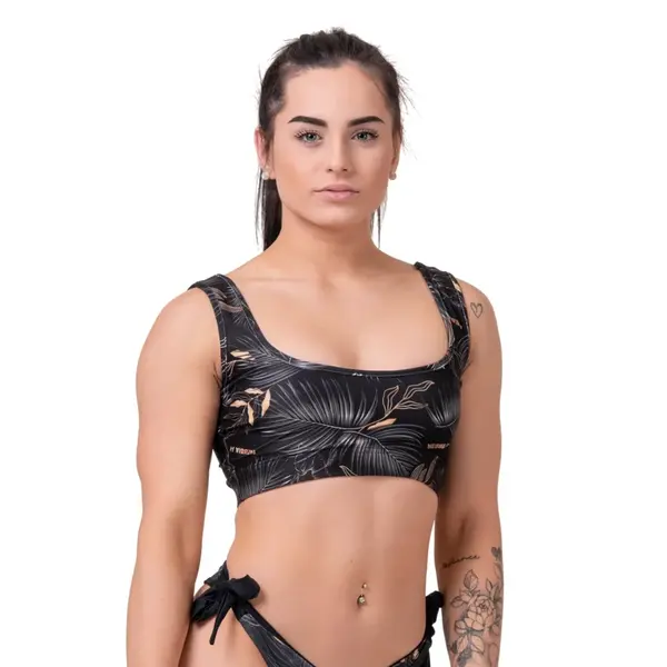 Dámský plavkový top Nebbia Miami Sporty Bralette 554 Volcanic Black M
