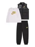 Nike Sportswear Set  modrosivá / karí / čierna / biela
