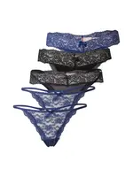 Hunkemöller Tangá  modrá / čierna