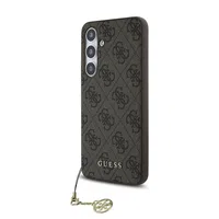 Zadní kryt Guess 4G Charm pro Samsung Galaxy S24 FE, hnědá