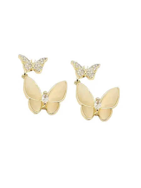 SOHI Náušnice ' Gungun '  zlatá