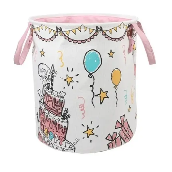 Livefy kôš na hračky / bielizeň PartyPop 36x40 cm, biely