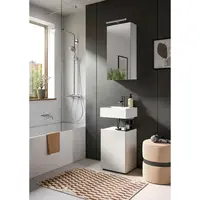 MID.YOU KOUPELNA PRO HOSTY, bílá, vysoce lesklá bílá, 38/190/34 cm