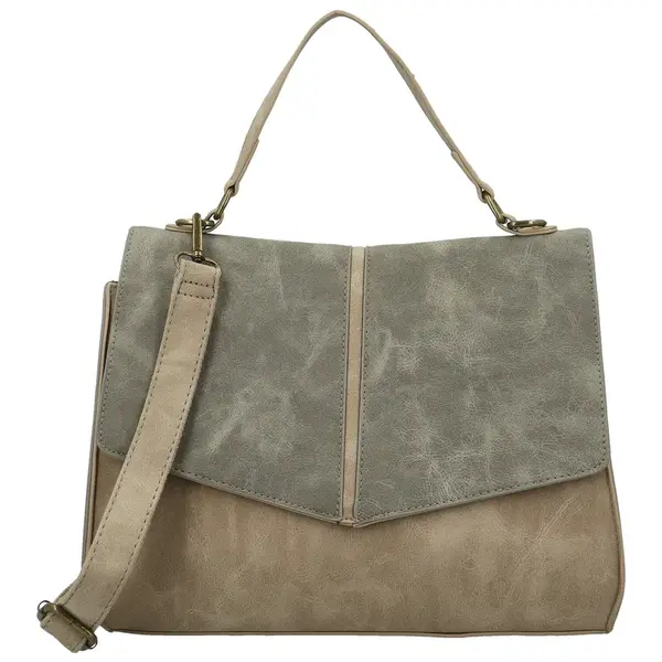 Dámska kabelka do ruky béžovo/sivá - Paolo bags Simwa