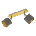 EGLO Bodové svietidlo VALBIANO cappucino/gold pre 2 x E14 max. 10 W, 32 x 7 cm