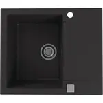Alveus Granitový drez Cadit 10, čierna, 59 x 50 cm