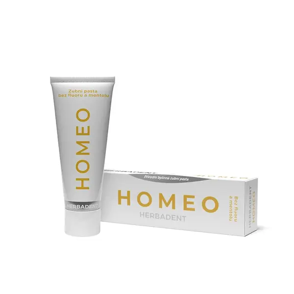 HERBADENT HOMEO bylinná zubná pasta z ženšenom bez fluoridu