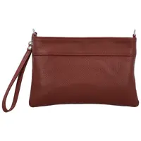 Dámska kožená crossbody kabelka vínová - Delami Vera Pelle Denica