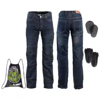 Moto jeansy W-TEC Pawted s nepromokavou membránou tmavě modrá L