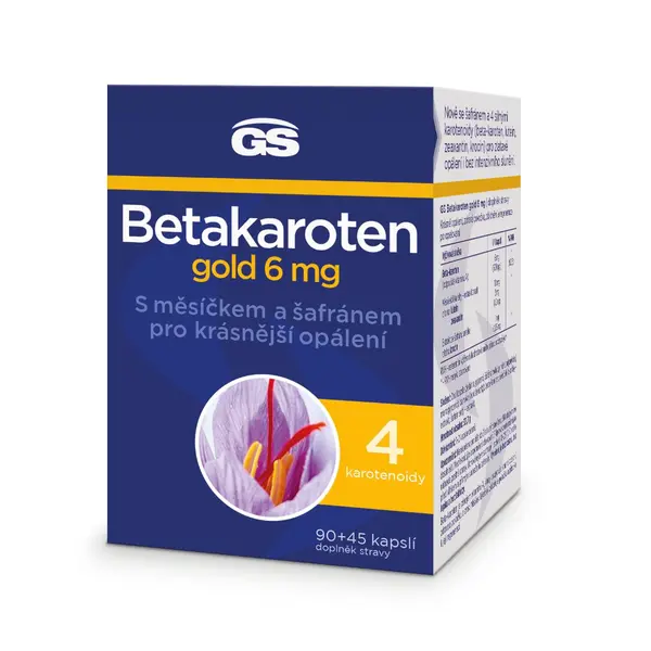 GS Betakaroten gold 6 mg 90+45 kapslí