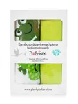 Bobánek Bambusové zavinovací pleny 2 ks veselé žabky