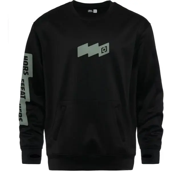 Horsefeathers MORTEN Pánská sportovní mikina, černá, velikost