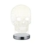 Reality Skull led stolová lampa chróm r52461106 RER52461106