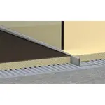 Lišta pravá Havos kartáčovaný, nerez, dĺžka 150 cm, výška hrany 12,5 mm, SPNRZK12150P