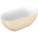 Polysan Reduta voľne stojaca vaňa 150x75 cm liaty mramor ľavá aj pravá biela/béžová bílá/béžová 71843.82