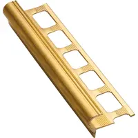 Lišta schodová "dekoračná" Havos, mosadz, dĺžka 250 cm, výška hrany 10 mm, MOD10250