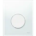 Sklenené ovládacie tlačidlo pre pisoár TECE Loop biela 9.242.650