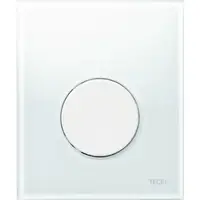 Sklenené ovládacie tlačidlo pre pisoár TECE Loop biela 9.242.650