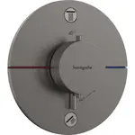 Hansgrohe ShowerSelect Comfort S sprchová a vaňová batéria bez podomietkového telesa kartáčovaný čierny chróm 15554340