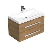 Kúpeľňová skrinka s umývadlom SAT Cube Way 80x53x46 cm dub hikor CUBE46802DHVER