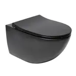 WC závesné SAT Infinitio vrátane dosky softclose, zadný odpad SATINF011RREXPBKM