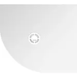 Polysan Flexia sprchová vanička štvrťkruhová 90x80 cm liaty mramor 91231