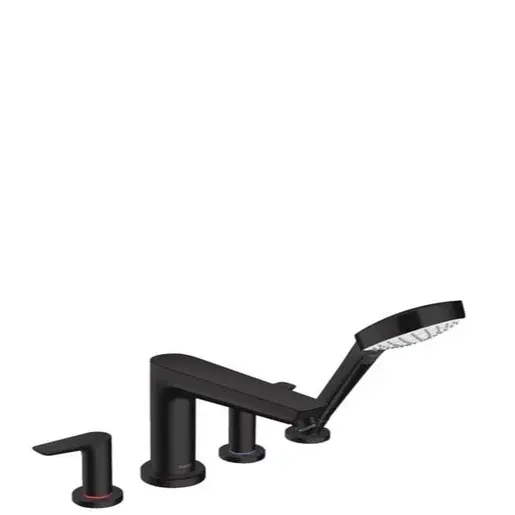Vaňová batéria Hansgrohe Talis E so sprchovacím setom matná černá 71748670
