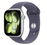 APPLE Watch 11 GPS + Cellular 46mm Strieborný hliník s hmlovo fialovým športovým remienkom - M/L