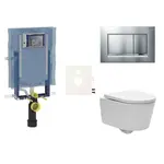 Cenovo zvýhodnený závesný WC set Geberit na zamurovanie + WC SAT Brevis SIKOGEZBRES30