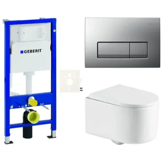 Závesný WC set Geberit do ľahkých stien / predstenová SAT SIKOGESREX72D50