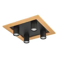 LED stropné osvetlenie Eglo VALCASOTTO 1 čierna 900435