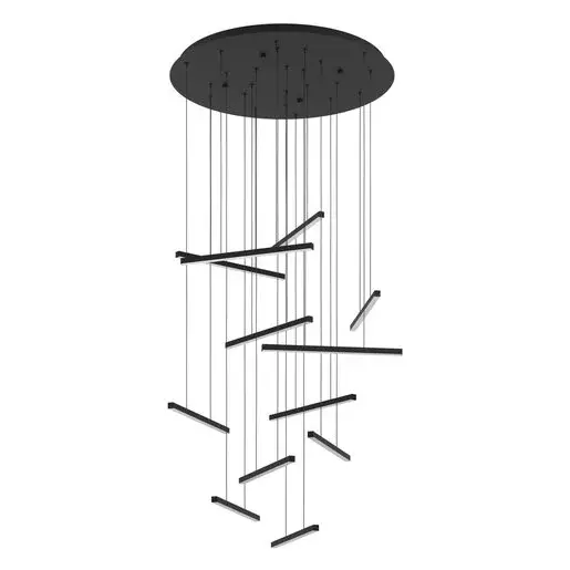 LED závesné osvetlenie Eglo LINDOZA čierna 390351