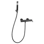 Sprchová batéria Paffoni Vallone so sprchovým setom 150 mm čierna RIN168DNO