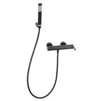 Sprchová batéria Paffoni Vallone so sprchovým setom 150 mm čierna RIN168DNO