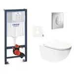 Závesný WC set do ľahkých stien / predstenová montáž SAT Infinitio SIKOGRSIN11SAP00