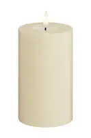 Led sviečka Deluxe Homeart Cream Bloklys 7,5 x 12,5 cm