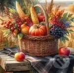 Diamantové malování Podzimní košík