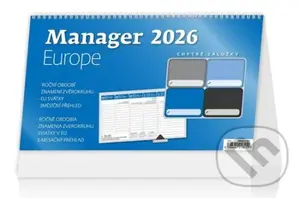 Plánovací kalendář Manager Europe - stolní kalendář