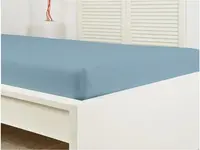 Jersey prostěradlo ALVORA 180x200 cm světle modré