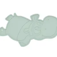 Bo Jungle protiskluzová podložka do vany Hippo Rumpy