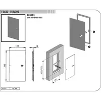 Dvierka van. plast Multi 30x15 cm T 3622 T36223015