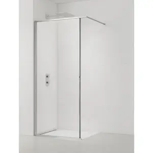 Sprchová zástena SAT Walk-In so stieracou lištou 130 cm SATWISL130