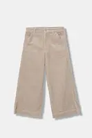 Dětské manšestrové kalhoty United Colors of Benetton hnědá barva, 4IZWCF05A