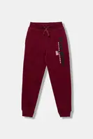 Dětské tepláky Polo Ralph Lauren vínová barva, s potiskem, 323962123009