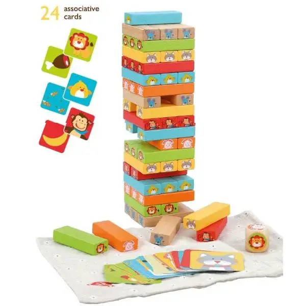 Lucy & Leo 236 „Hádej, kdo“ - dětská dřevěná hra Jenga