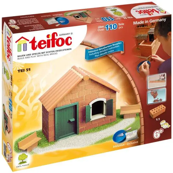 TEIFOC stavebnice Startovací dům 123 dílků