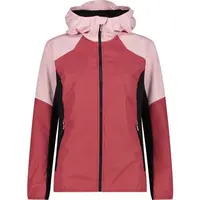 CMP WOMAN JACKET HYBRID FIX HOOD Dámská bunda, červená, velikost