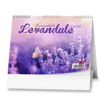 Levandule 2026 - stolní obrázkový kalendář