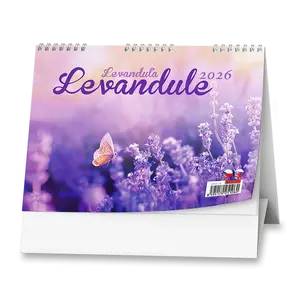 Levandule 2026 - stolní obrázkový kalendář