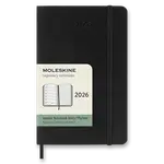 Diář Moleskine 2026 - měkké desky, S, týdenní, černý